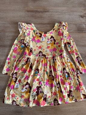 Little Sleepies Disney Belle Long-Sleeve Dress